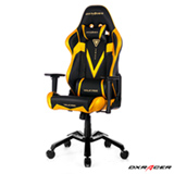 Cadeira Valkyrie Giratória e Reclinável Preta e Dourada - DXRacer