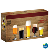 Conjunto de Copos para Cervejas Especiais em Vidro Sodacal com 05 Peças - Nadir