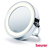 Espelho Cosmético Iluminado em Metal Cromado com 2 espelhos giratórios - Beurer - BS 59