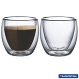 Conjunto de Xicaras para Café em Vidro com 02 Peças - Tramontina