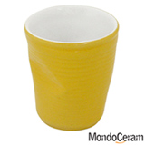 Copo Plastic em Cerâmica 70ml Amarelo - Mondoceram Gourmet