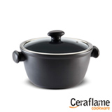 Caçarola Chef em Cerâmica com 22 cm Grafite - Ceraflame