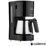 Cafeteira Elétrica Cadence Urban Steel Preta para Café em Pó - CAF801