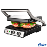 Grill Elétrico Multiuso 2 em 1 Oster® com Capacidade para 06 Hambúrgueres - OGRL660