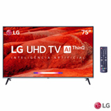 Smart TV 4K LG LED 75” Google Assistant, Home Dashboard e Wi-fi -  75UM7510PSB