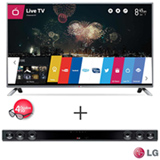 Smart TV LED 3D LG Full HD 47' com Controle Smart, WebOS e Wi-Fi - 47LB6500 + SoundBar LG com 2.0 Canais -  NB2430A