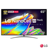 Smart TV LG 65' 8K IPS NanoCell 65NANO96 WiFi Bluetooth HDR Inteligência Artificial ThinQAI Google Alexa
