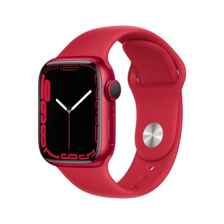 Smartwatch Apple Watch Series 7 41mm - Gps - Caixa Vermelha/ Pulseira Esportiva Vermelha Mkn23be/a