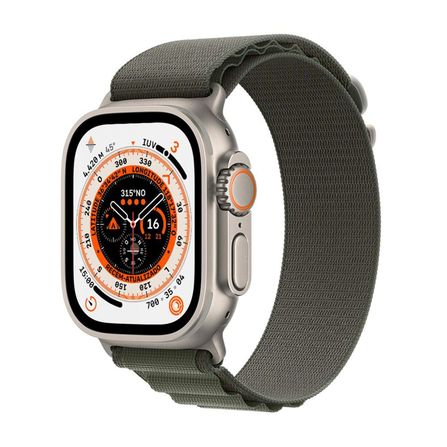 Smartwatch Apple Apple Watch Ultra Gps + Cellular 49mm - Caixa Prateada/ Pulseira Loop Verde