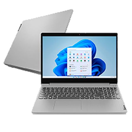 Notebook - Lenovo 82md000hbr I7-1165g7 2.80ghz 12gb 256gb Ssd Intel Iris Xe Graphics Windows 11 Home Ideapad 3i 15,6" Polegadas