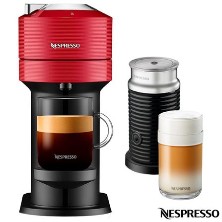 Cafeteira Expresso Nespresso Vertuo Next & Aeroccino Vermelho 110v - A3gcv1brrene