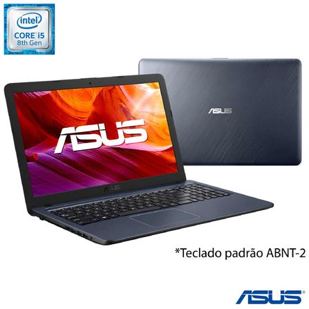 Notebook - Asus X543ua-gq3436t I5-8250u 1.60ghz 8gb 256gb Ssd Intel Hd Graphics Windows 10 Home Vivobook 15,6" Polegadas
